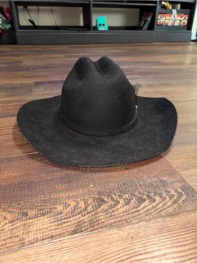 Montero Sinaloa Cowboy Hat Black 7 3/8 Western Felt 100X Style